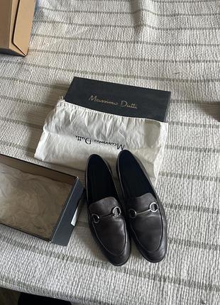 Лофери коричневі massimo dutti