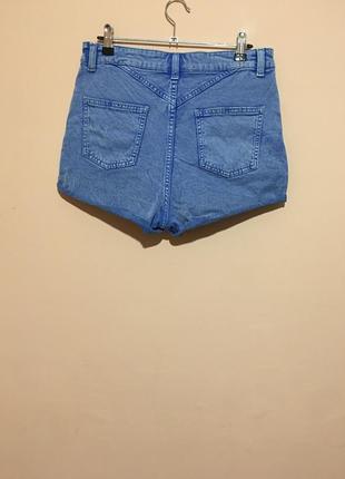 Шорты topshop moto acid aqua hotpants w308 фото