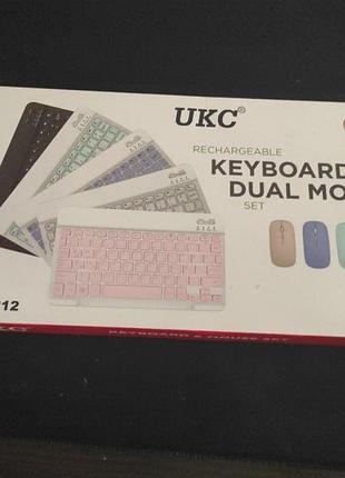 Bluetooth клавіатура , стан новий , бренд:ukc , колір - чорний , розмір - 24.5×15 см.