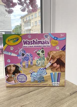 Набір для творчості crayola washimals "пастельні улюбленці".