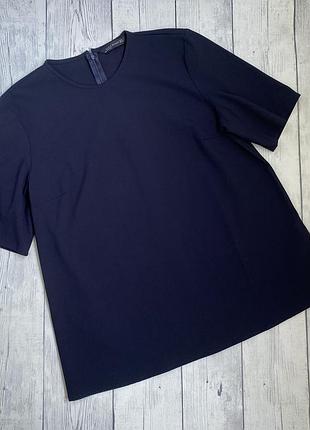 Жіноча блузка від бренду zara xl (14) темно-синього кольору