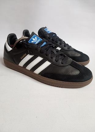 Кожаные кроссовки adidas samba