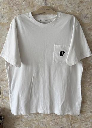 Футболка люкс котон uniqlo унисекс