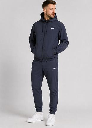 Спортивний костюм чоловічий сірий nike s m l xl xxl однотонний костюм з плащівки весна осінь найк