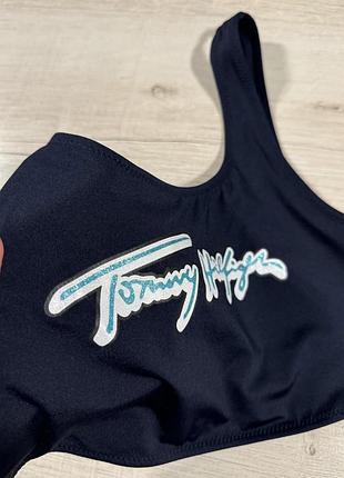 Топ купальник з лого tommy hilfiger