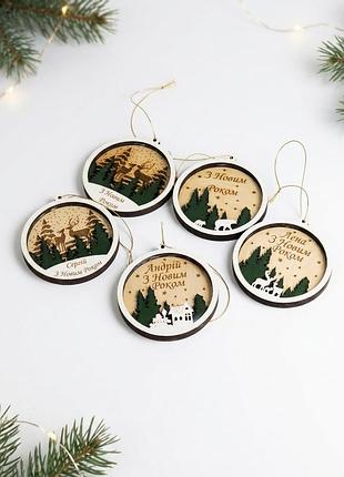Новорічні іграшки з дерева (фанери), двп
