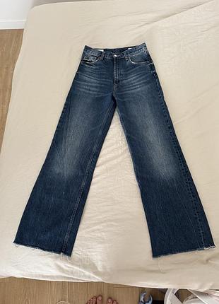 Джинси для дівчини zara, темно сині, розмір 38
