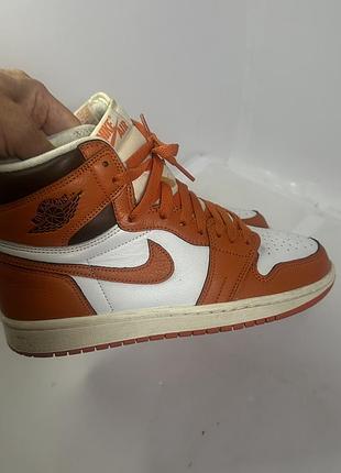 Кросівки nike jordan 1 high starfish orange/white розмір 40