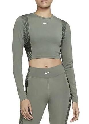 Ашвагард топ спортивний nike xs-s топ кроп довгий рукав