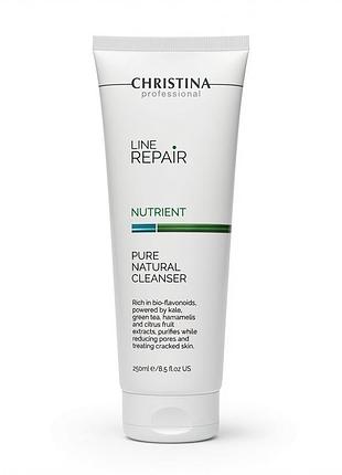 Натуральний очищувальний гель 250 мл christina line repair nutrient pure natural cleanser