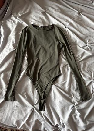Боді zara хакі,у стилі skims