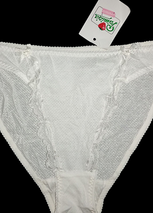 Женские белые трусики primizia corsetteria (италия) l хлопок с вискозой