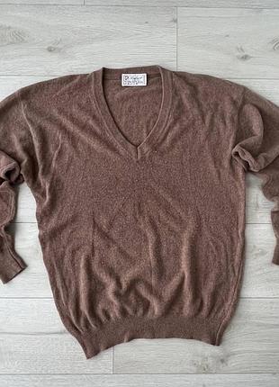 Vintage шерстяний светр v-виріз made in italy
