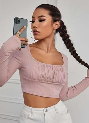 Лонгслів рожевий жіночий shein, xs