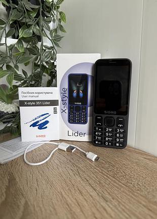 Телефон кнопочний sigma x-style 351 lider з дефектом