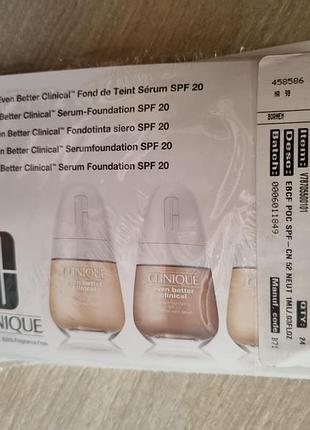 Clinique even better
тональный крем с тремя видами сыворотки spf 20 пробник