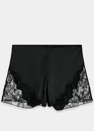 Жіночі сатинові шорти zara