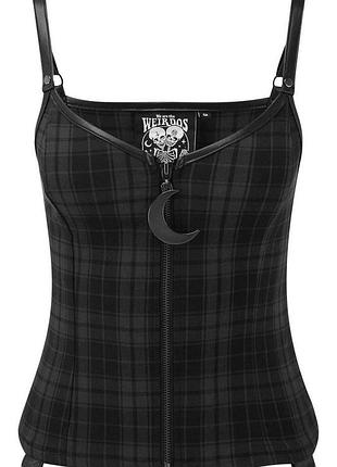 Топ-корсет від darklands tartan від killstar