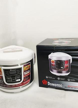 Мультиварка domotec ms-7727 5 л 900 вт, 12 режимов, мультиварка электрическая кухонная с чашей