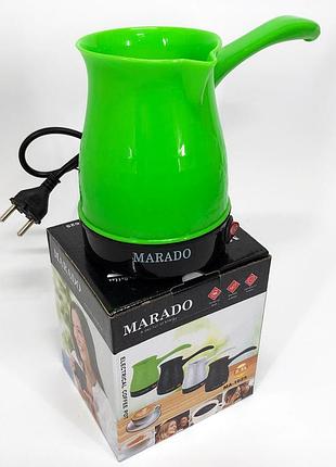 Електрична турка з автовідключенням під час закипання для кави marado ma-1625. колір: зелений