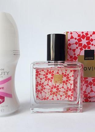 Набор женский: п/в lovu, 30 мл, дезодорант, avon lov| u, эйвон лав