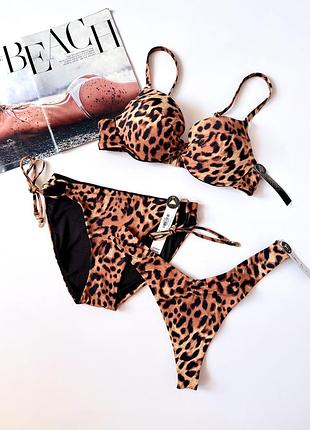 Леопардовий купальник victoria’s secret
