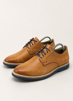 Мужские кожаные туфли clarks размер 41 (26 см)