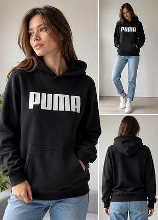 Худі чорне puma