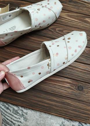 🤍 жіночі сліпони toms (оригінал) як нові з біркою 🔥