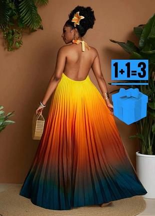 Плісірована довга сукня shein 3xl