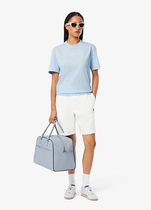 Футболка lacoste unisex signature print cotton t-shirt (артикул/product ref: th2739-51)