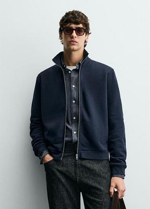 Кофта на молнии zara 19852 blue