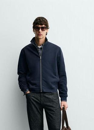 Кофта на молнии zara 19852 blue 3