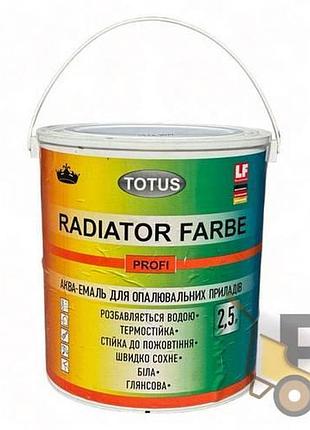 Емаль для радіаторів totus radiator farbe profi 2,5 л