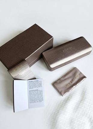 Автентична  коробка для окулярів bvlgari golden + жорсткий футляр із тканиною для чищення