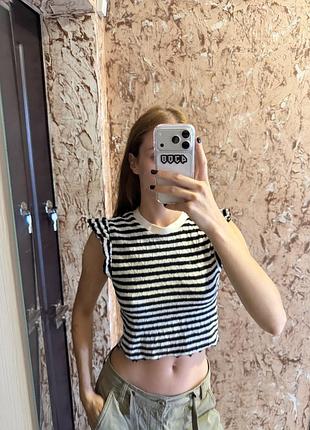 Топ в смужку  h&m