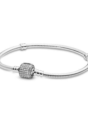 Браслет pandora з сяючою застібкою 590723cz 21