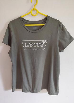 Levis жіноча базова футболка l/xl хакi