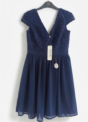 Шикарное платье chi chi london petite glynnis dress мышки s р-р оригинал
