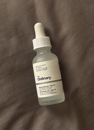 Сироватка для обличчя з ніацинамідом і цинком  the ordinary niacinamide 10% + zinc 1%