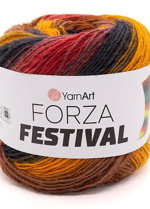 Шкарпеткова пряжа yarnart forza festival, 2908