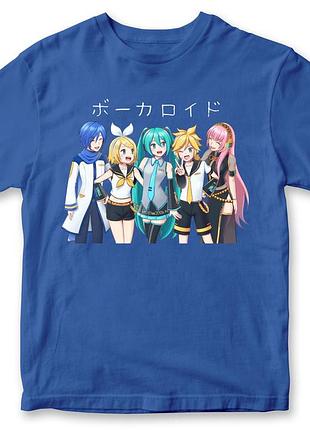 Футболка унисекс "hatsune miku" мику хацунэ 1 синий, s