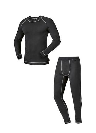 Комплект термобелья (лонгслив и штаны) для мужчины parkside lycra® 425007-425008 m черный