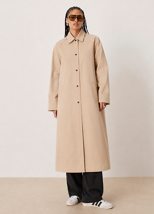 Плащ длинный на кнопках asos