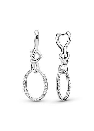 Серьги pandora "узы любви" 298110cz