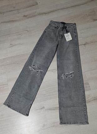 Серые джинсы xs-s