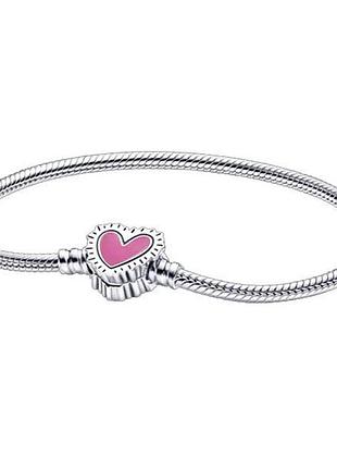 Браслет pandora x keith haring™ "рожеве серце" 592217c01