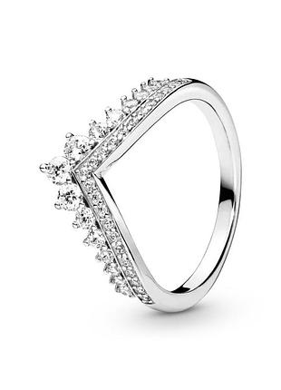 Кольцо pandora "тиара принцессы" 197736cz 54