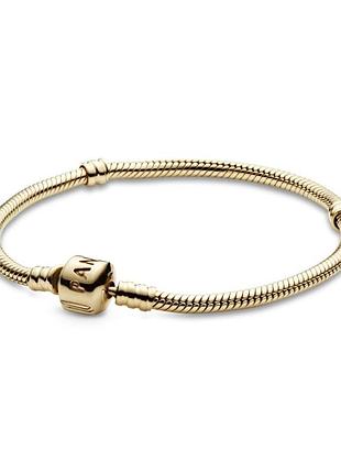 Браслет pandora золотой змейка 550702 21