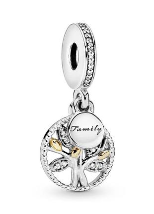 Шарм pandora "семейное дерево" 791728cz